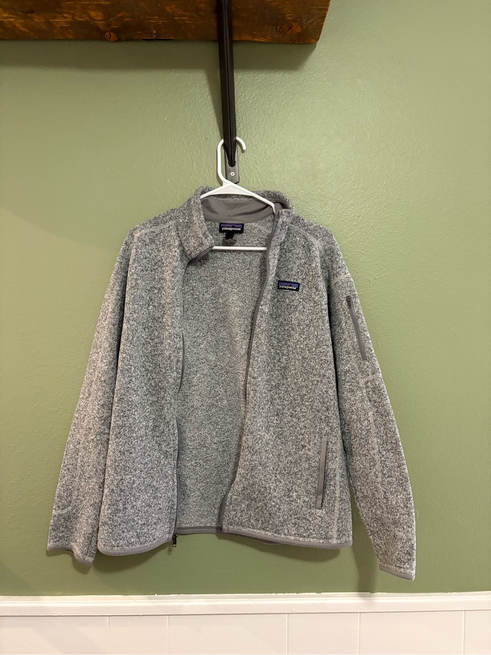Patagonia Women's Heather Gray Full-Zip Fleece Jacket